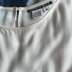 Elegant Cream Sleeveless Blouse